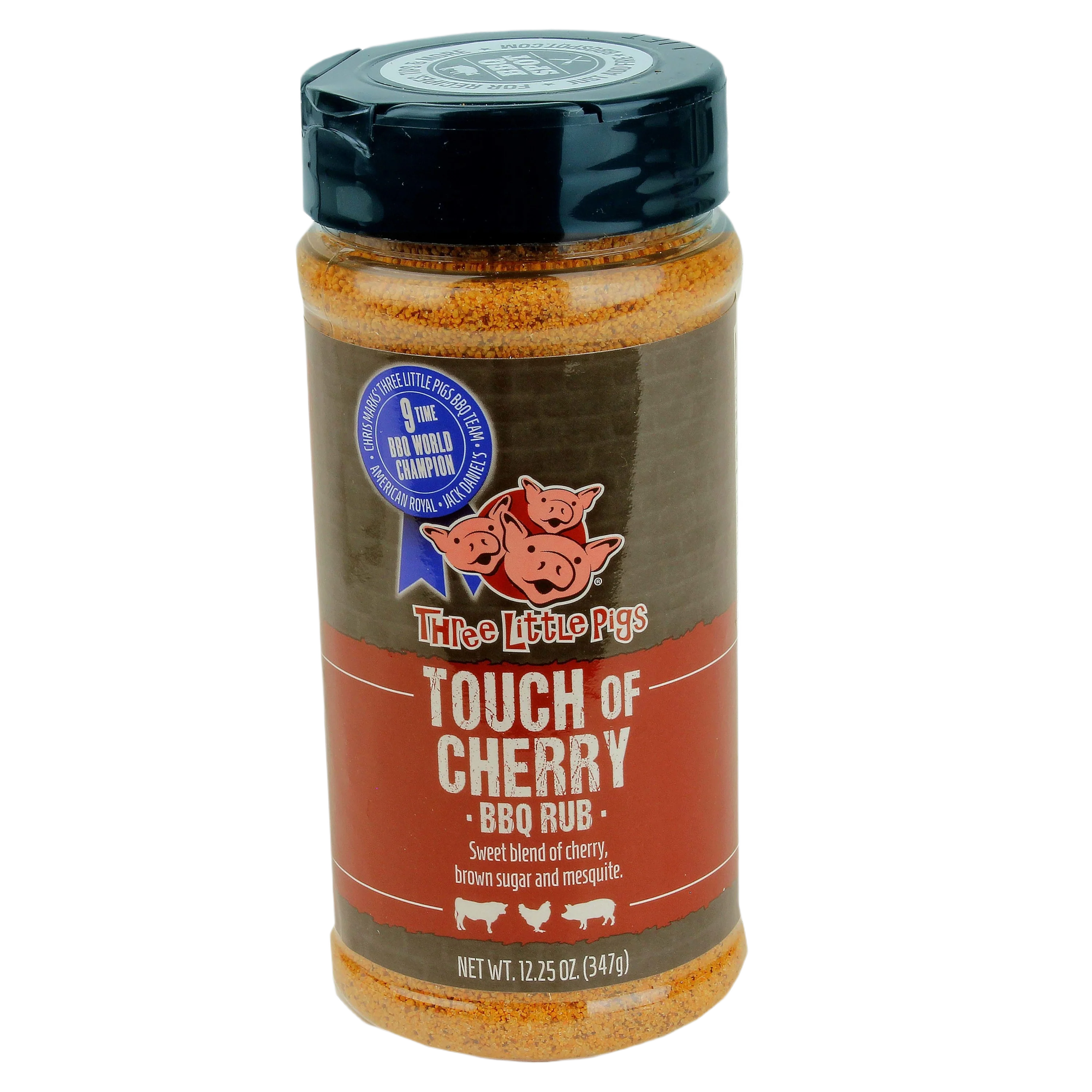 Environmentally Friendly Three Little Pigs Touch of Cherry BBQ Rub 12.25 oz. Exceptional