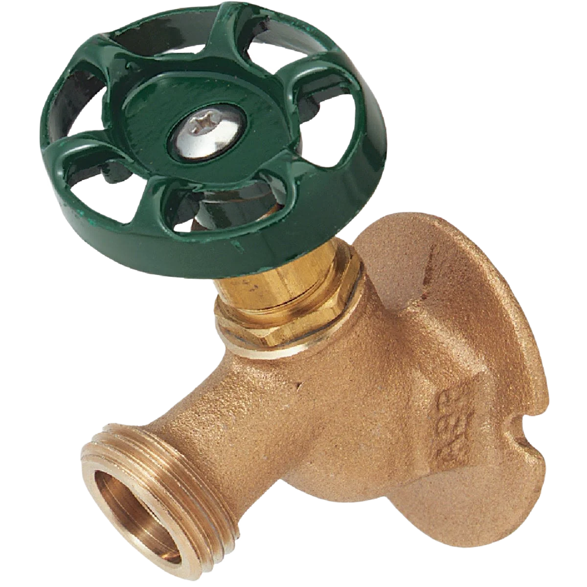 World-Class Arrowhead Brass Sillcock Faucet Solid Flange Oval Handle Versatile