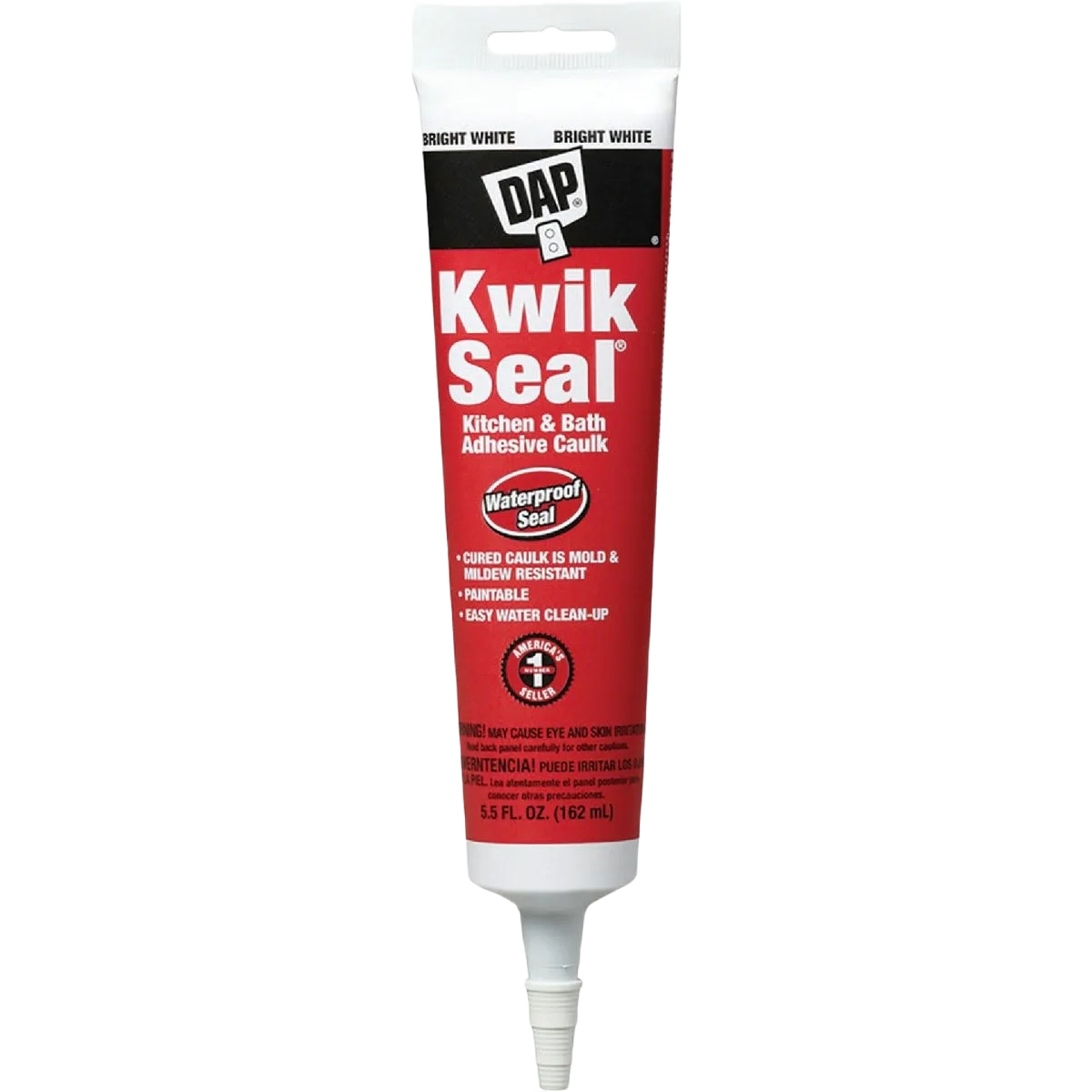 High-Quality DAP Kwik Seal White Kitchen Bath Adhesive Caulk 5.5 oz. Premium