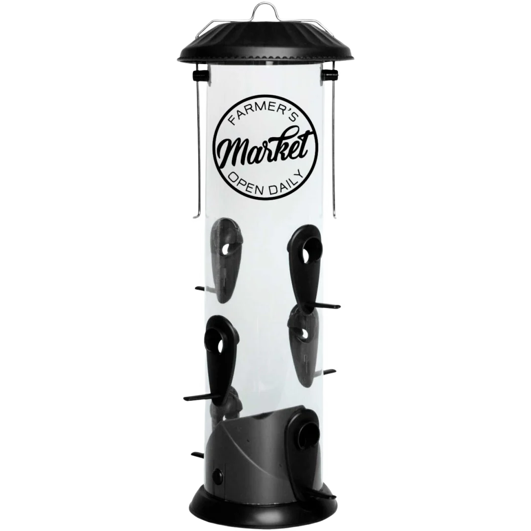 Prestigious Nature’s Way Black Farmhouse Tube Bird Feeder 3 Quart Organic