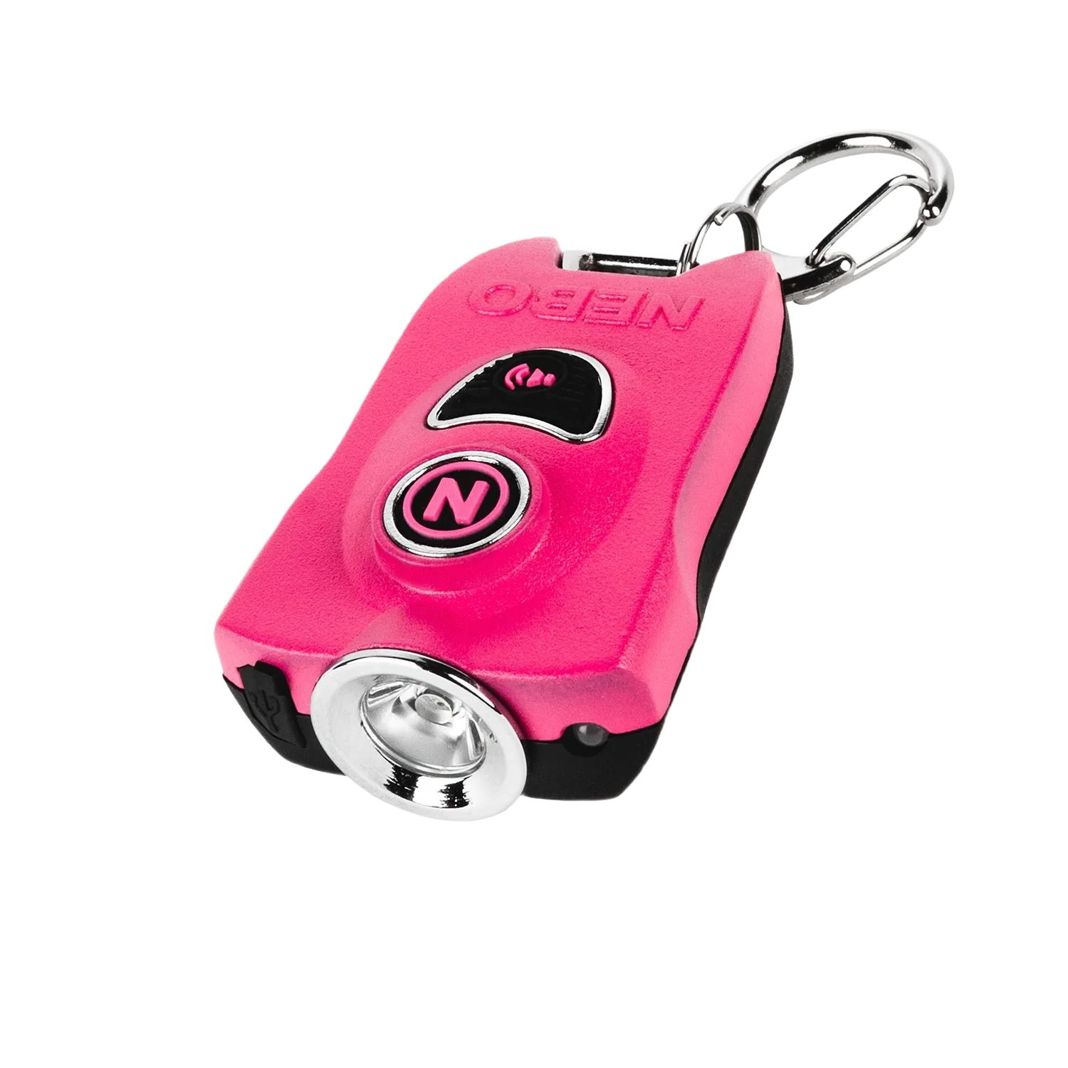 Clean NEBO MYPAL™ Keychain Light and Safety Alarm Pink Versatile