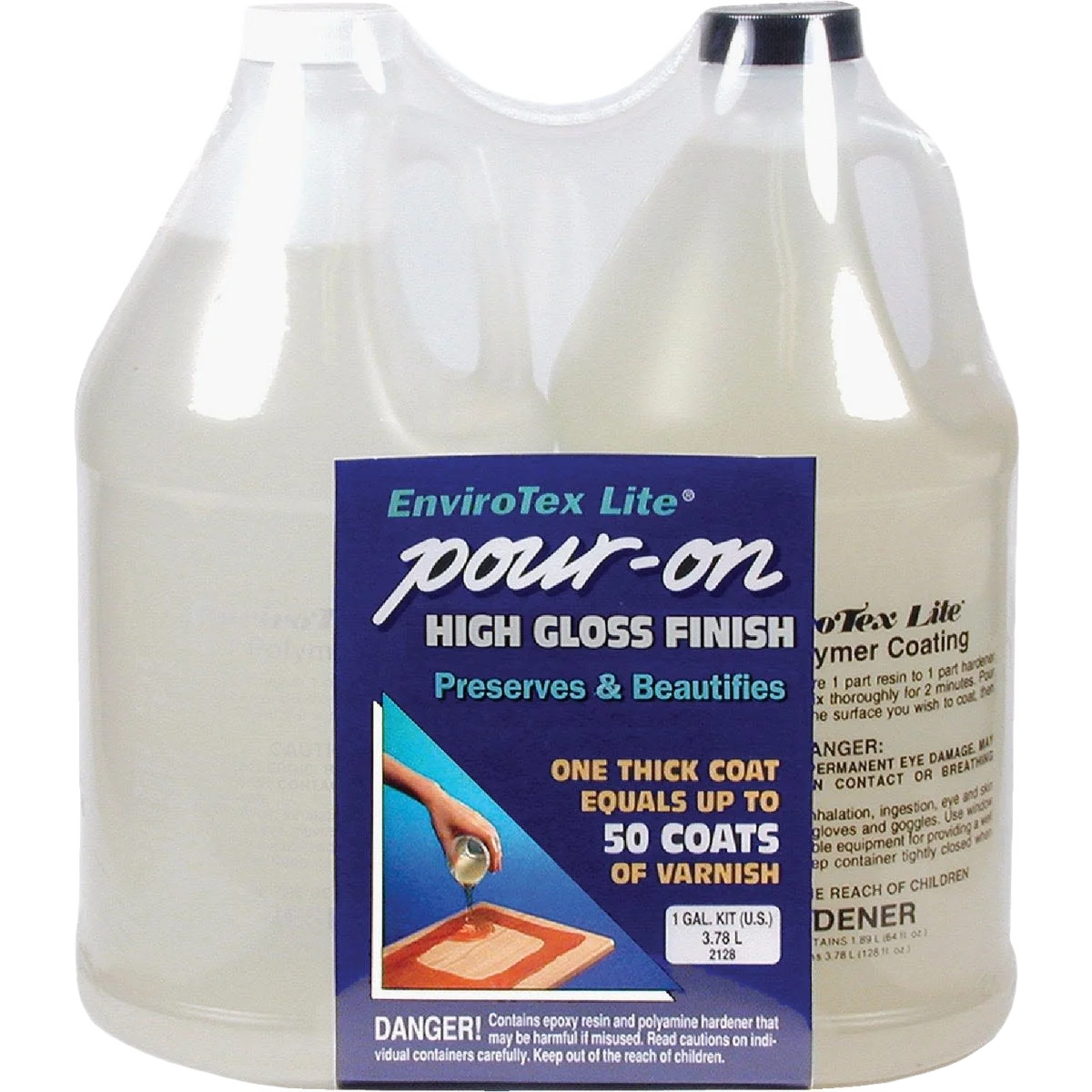Classic Envirotex Lite Pour-On High-Gloss Finish 1 Gallon Smart