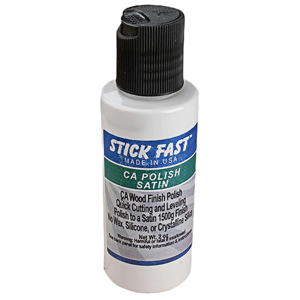 Elite Stick Fast CA Wood Polish 2 oz. Satin Certified