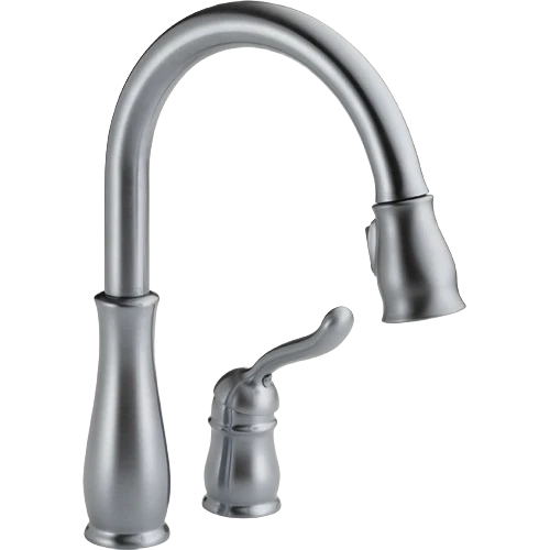 Certified Delta Leland Arctic Stainless Single Handle Pull Down Kitchen Faucet Outstanding