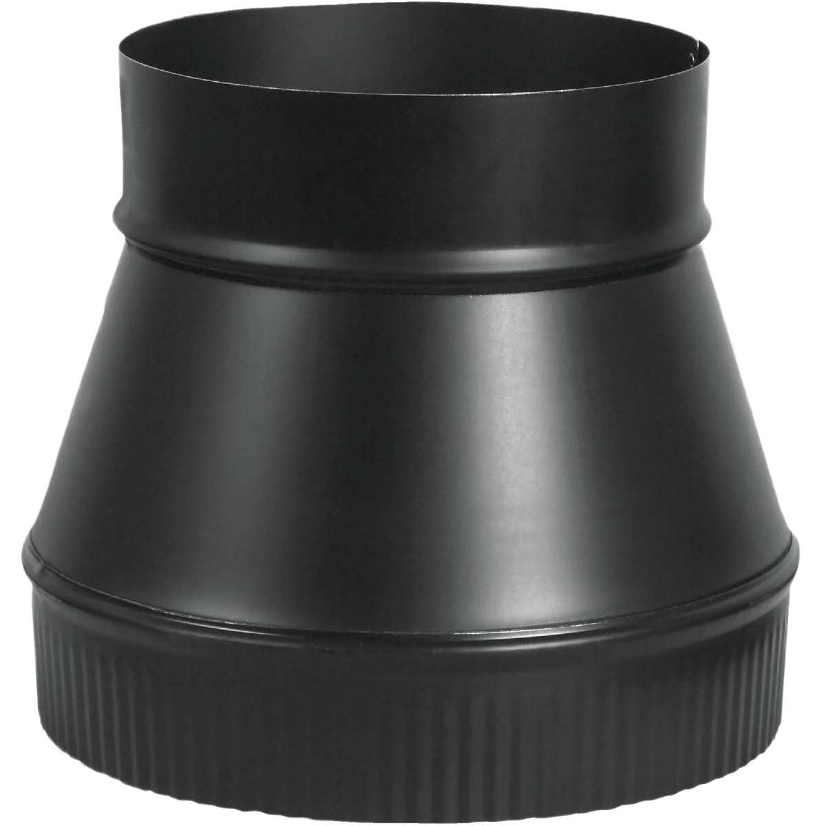 Premium Material Imperial 6 In. to 7 In. 24 Gauge Black Increaser Sophisticated