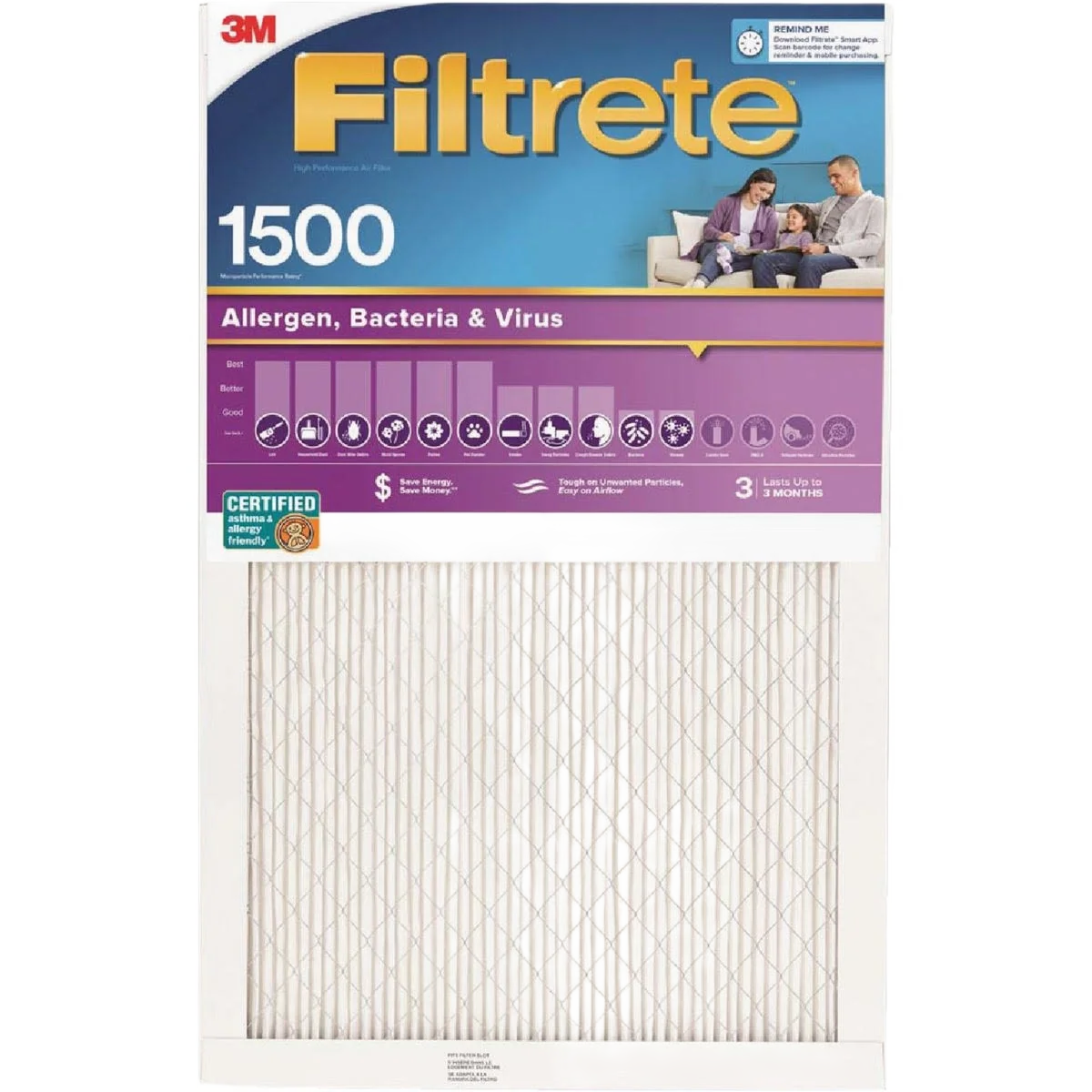 Fashionable Filtrete Ultra Allergen Healthy Living Furnace Filter Fine