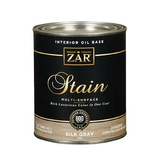 Dependable ZAR® Interior Oil Base Silk Gray Stain 1 Quart Long-Lasting