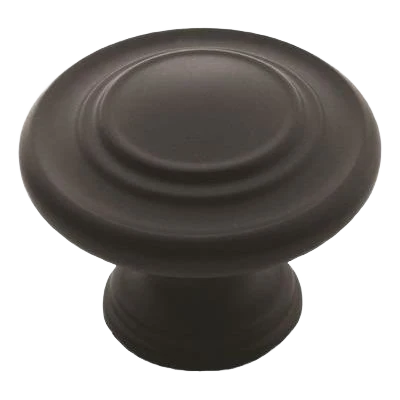 Selected Amerock Inspirations 1-5 16 Diameter Matte Black Cabinet Knob Natural