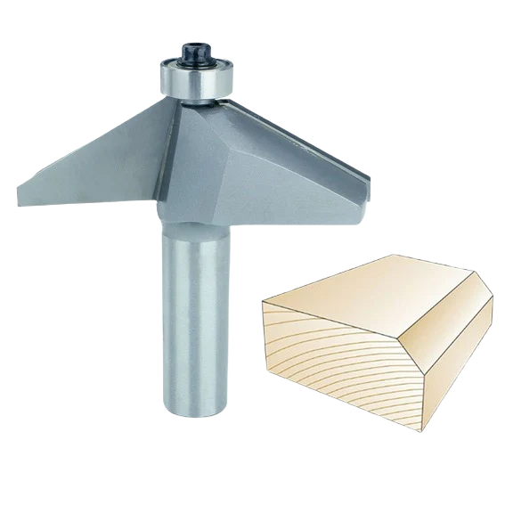 Smart Whiteside 60 deg. Chamfer Bit 1 2 in. SH x 1 in. CL x 1 in. CH Flexible