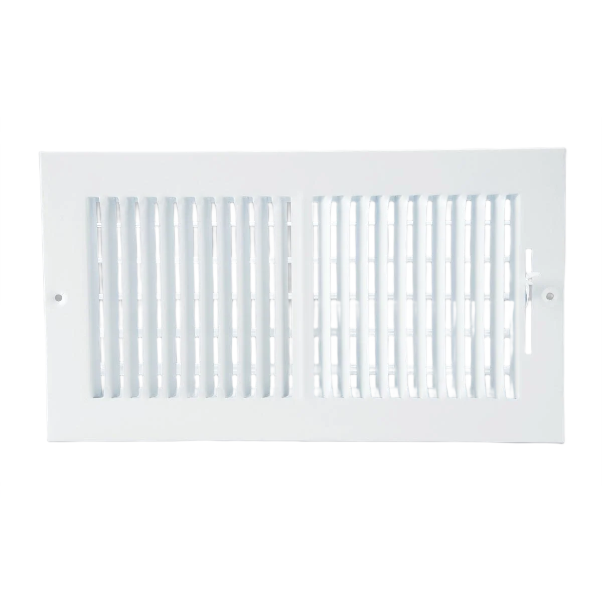 Next-Generation Home Impressions 6 in. x 12 in. Steel Wall Register White Functional