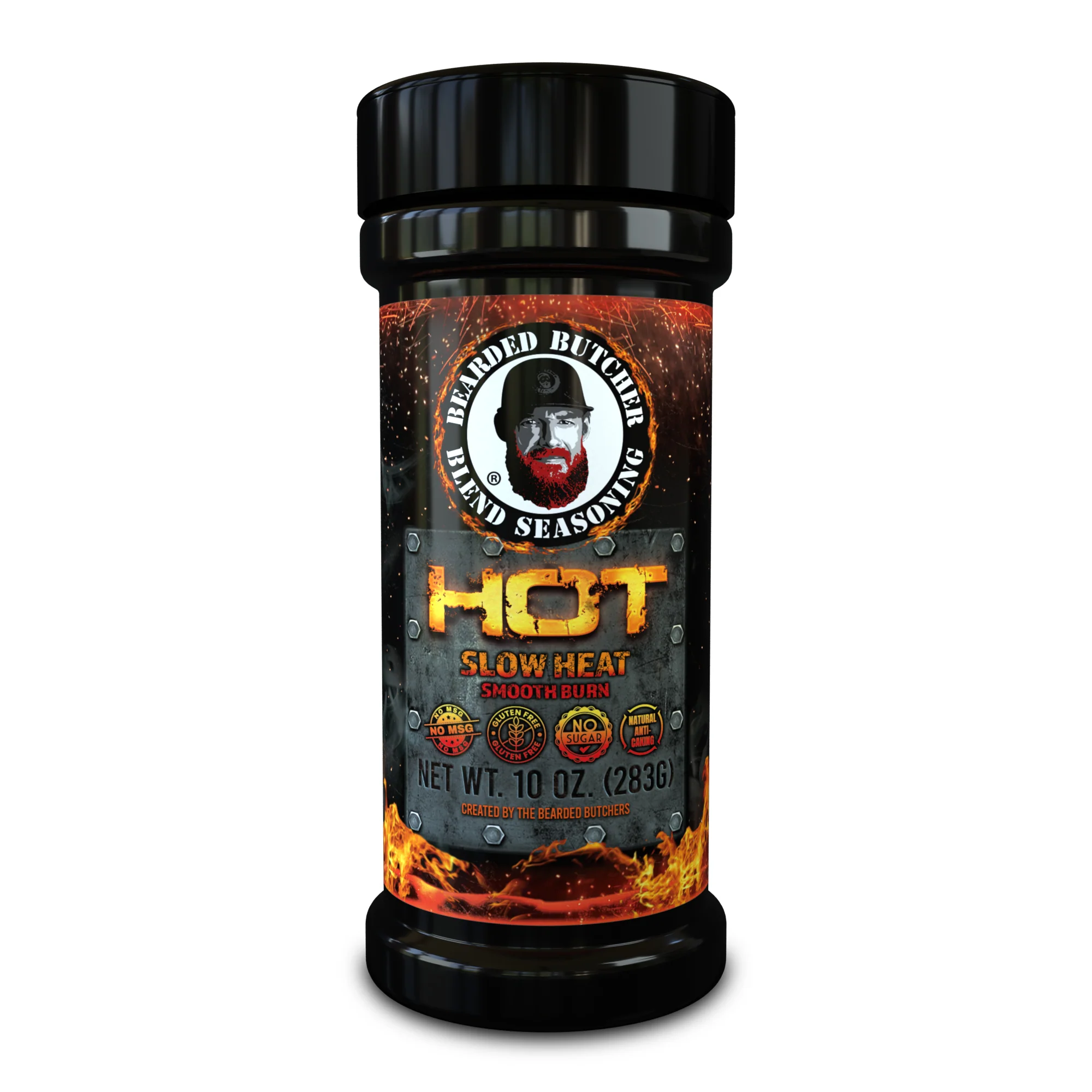 Secure The Bearded Butchers Hot Seasoning Blend 6 oz. Selected