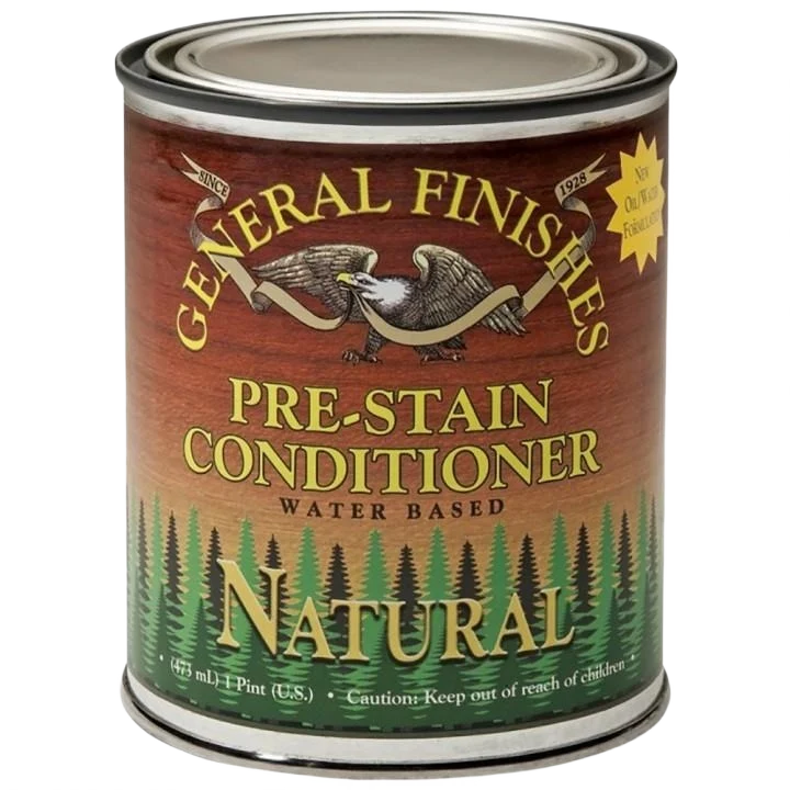 Safe General Finishes Natural Water Based Pre-Stain Conditioner. Pint Expertly Made