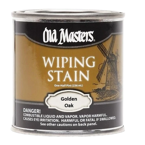 Top-Quality Old Masters Golden Oak Oil Base Wiping Stain 1 2 Pint Fine