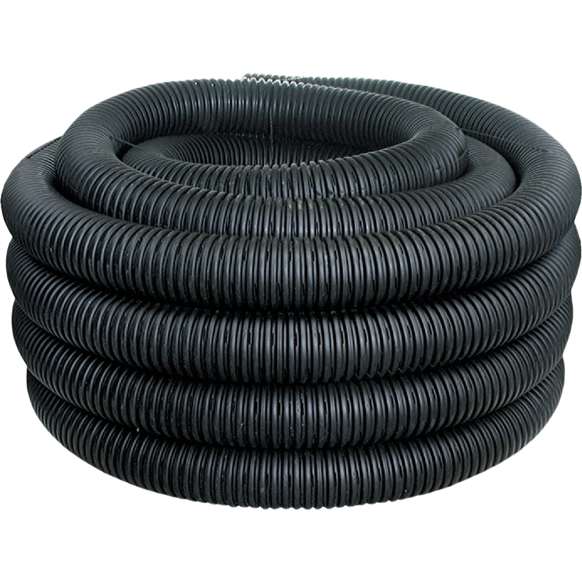 Reliable Advanced Drainage Systems Corrugated Perforated Drain Pipe 4 In. x 100 Ft. Natural