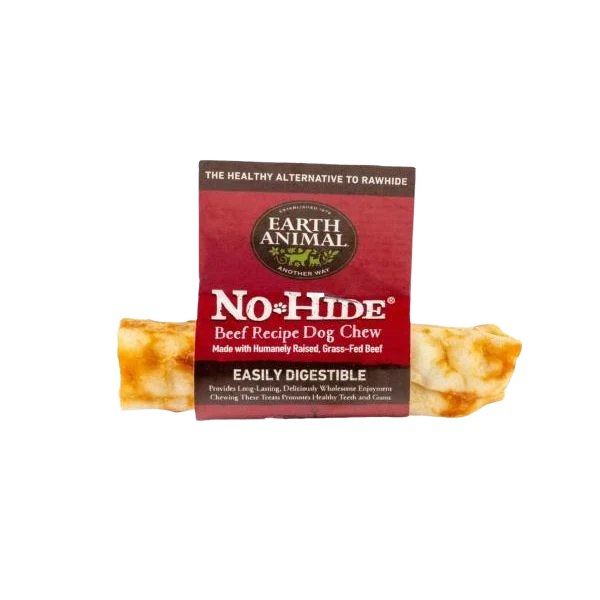 Premium Earth Animal Medium No Hide Beef Dog Chews 4 in. Powerful