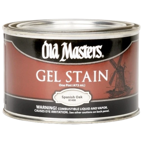 Easy-to-Use Old Masters Spanish Oak Oil Base Gel Stain 1 Pint Expertly Made