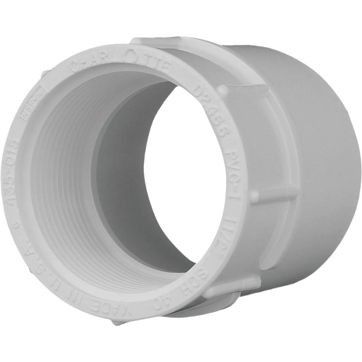 Organic Charlotte Pipe 1-1 2 In. Female Schedule 40 PVC Adapter Fine Crafted