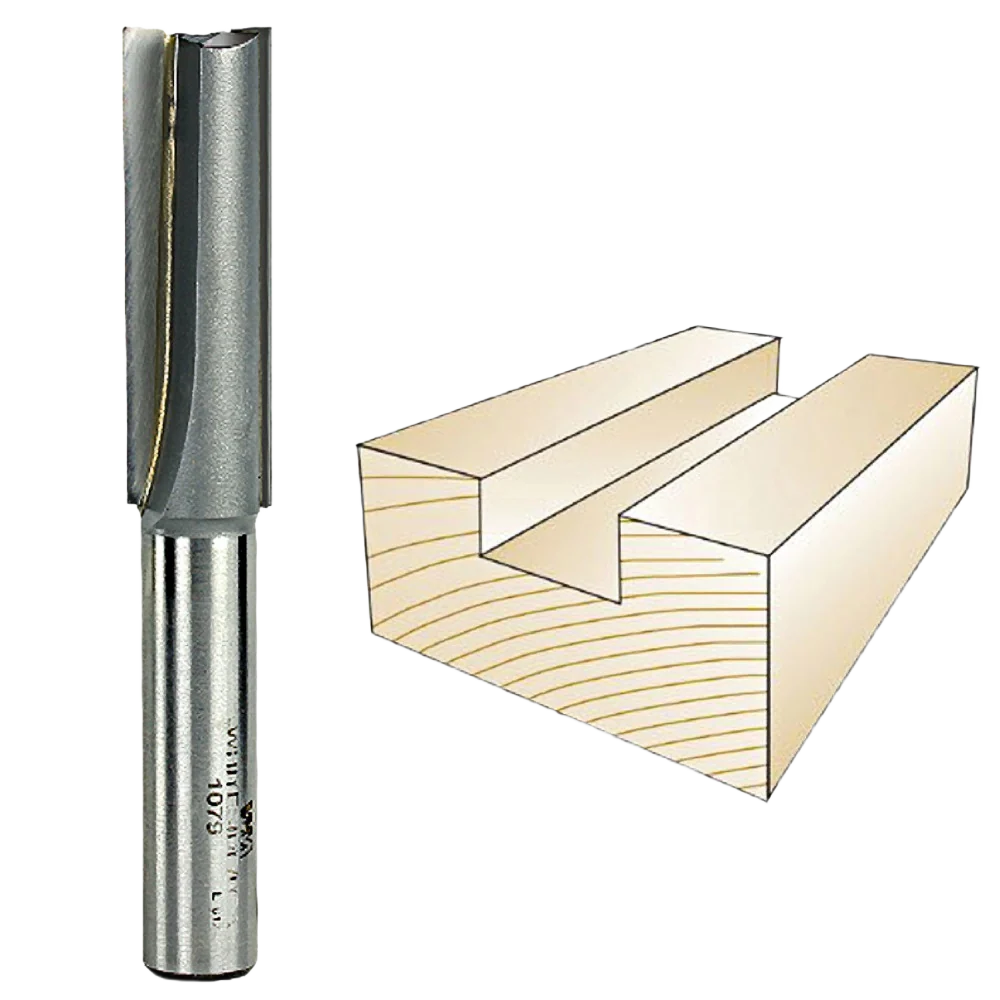 Powerful Whiteside Straight Bit 1 2 in. SH x 5 8 in. CD x 2 in. CL Original Design