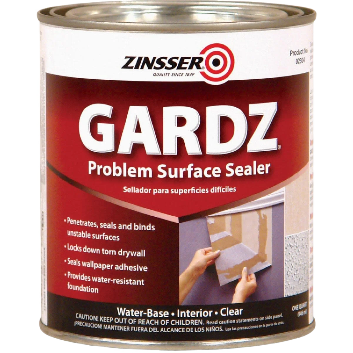 Effective Zinsser GARDZ Clear Damaged Drywall Sealer 1 Quart Powerful