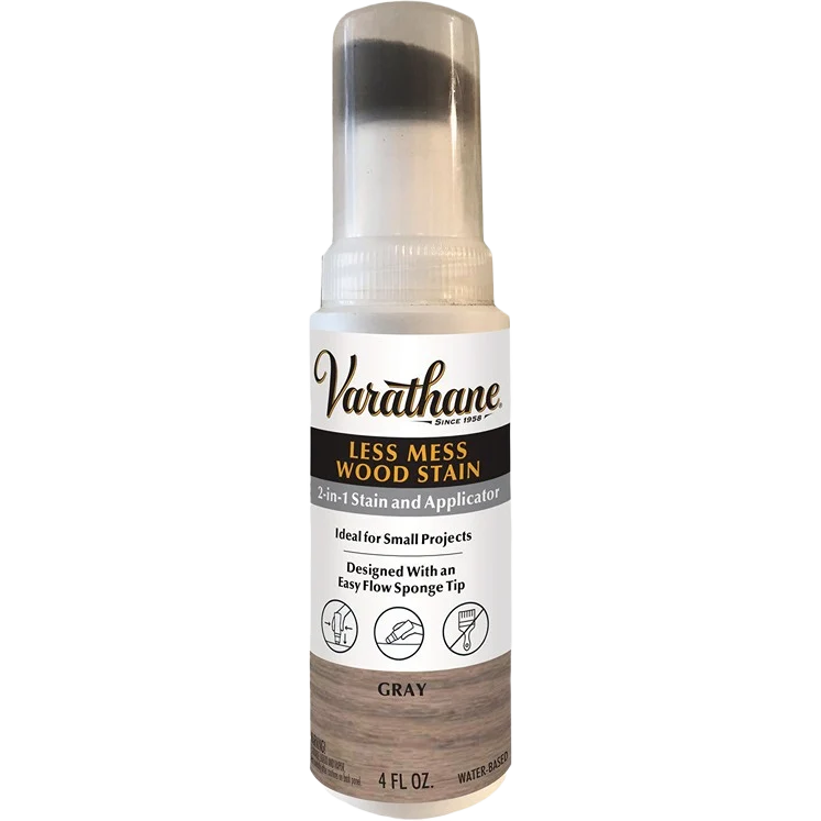 Expertly Made Rust-Oleum Varathane Gray Less Mess Wood Stain 4 oz. Responsible