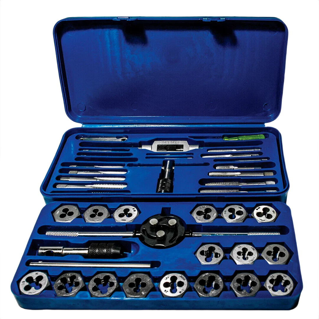 Secure Century Drill Tool Tap and Die Fractional Set 40-Piece Sustainable