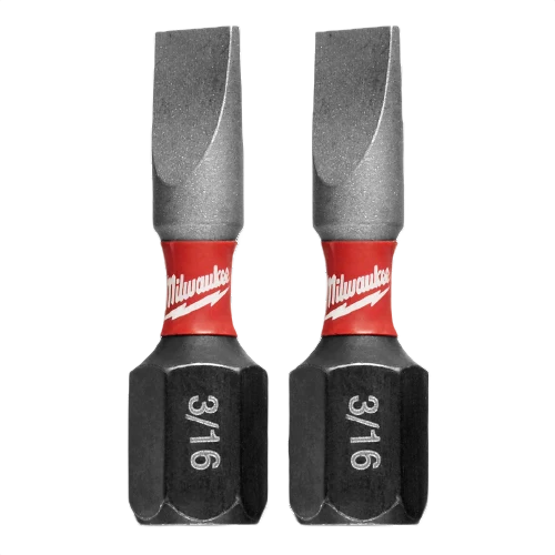 Comfortable Milwaukee SHOCKWAVE™ 1 8 Slotted Impact Bits 2 Pack Next-Generation