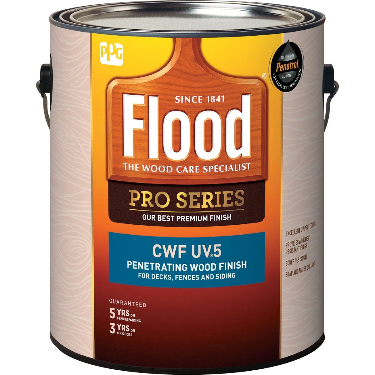 First-Class Flood Pro Series Cedar Exterior Wood Finish Gallon Pure