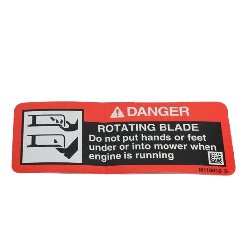 Enhanced John Deere M118610 Safety Sign Specialty