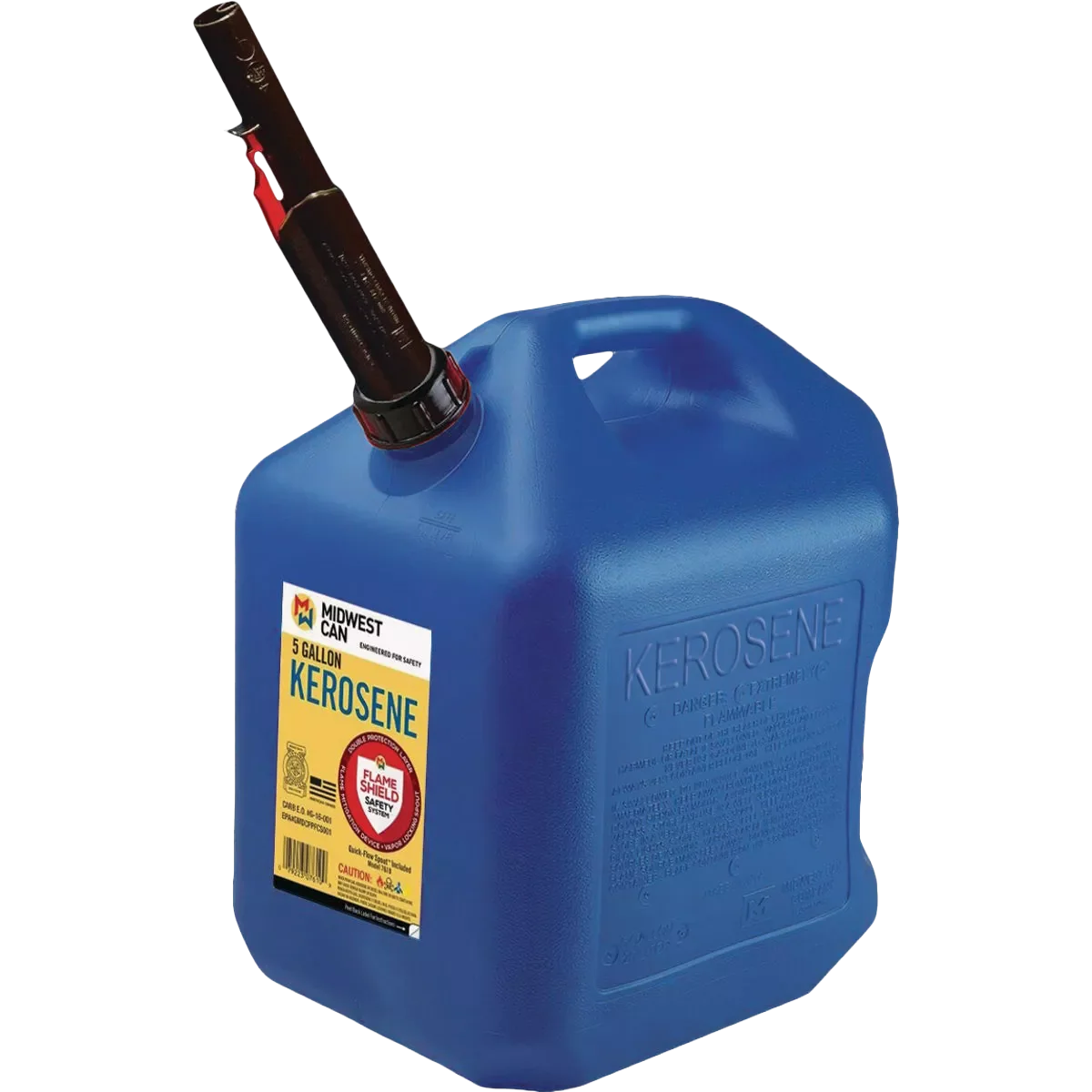 Artisan Midwest Can 5 Gallon Blue Plastic Auto Shut-Off Kerosene Fuel Can Responsible