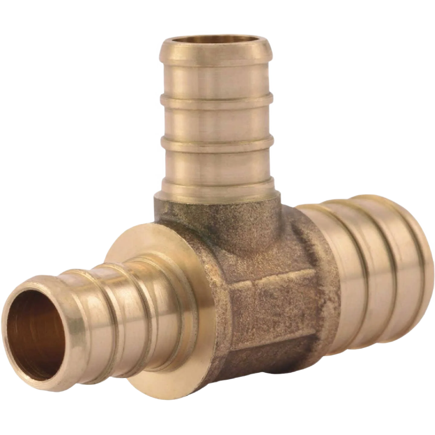 Outstanding SharkBite 3 4 in. x 1 2 in. x 1 2 in. Barb Crimp Reducing Brass PEX Tee Optimized