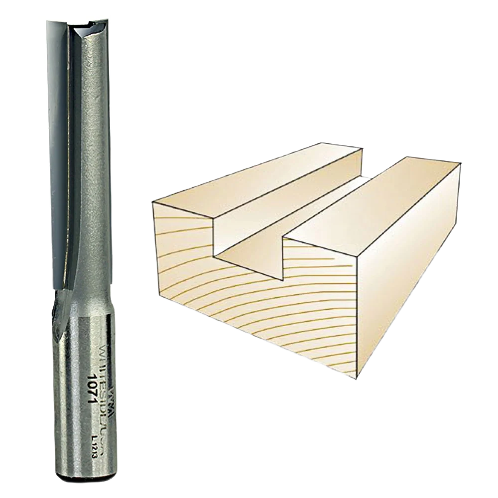 Advanced Whiteside Straight Bit 1 2 in. SH x 1 2 in. CD x 2 in. CL Powerful