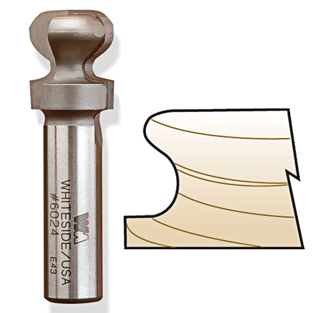 Sophisticated Whiteside European Style Drawer Pull Bit 1 2 in. SH x 3 16 in. R Smart