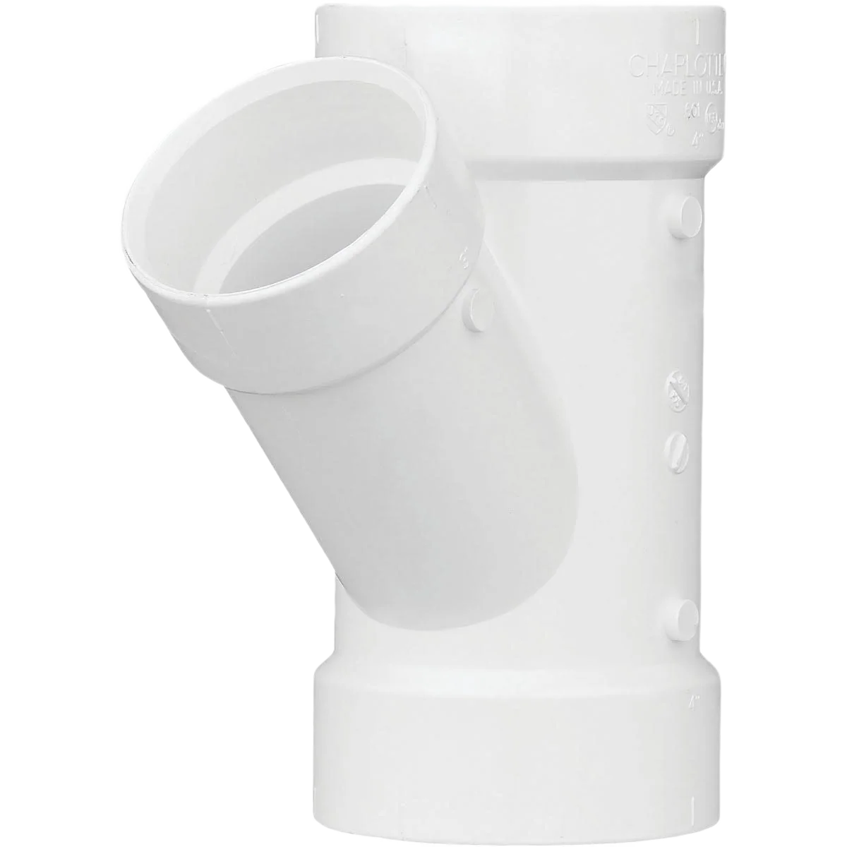First-Class Charlotte Pipe Schedule 40 PVC-DWV Reducing Wye 4 In. x 3 In. Safe
