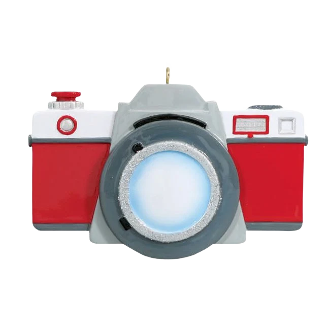 Breathable Rudolph Me Personalized Red Camera Ornament Enhanced