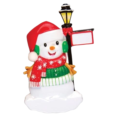 Premium PolarX Personalized Snowman with Lights Ornament Efficient
