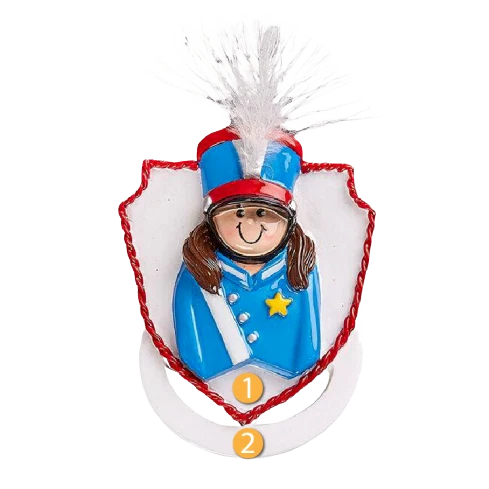 Casual Rudolph Me Personalized Girl in Marching Band Ornament Original