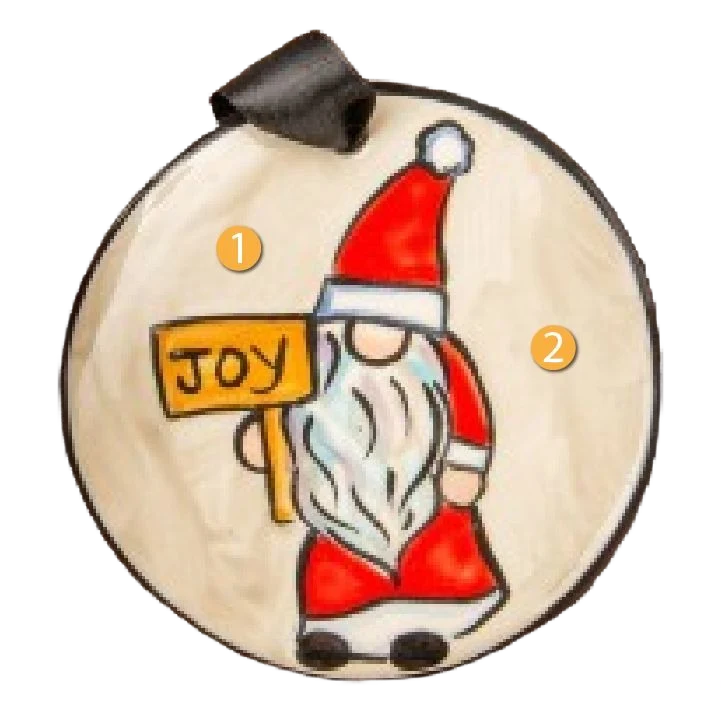 Durable Nola Watkins Collection Personalized Gnome Sign Ornament Green