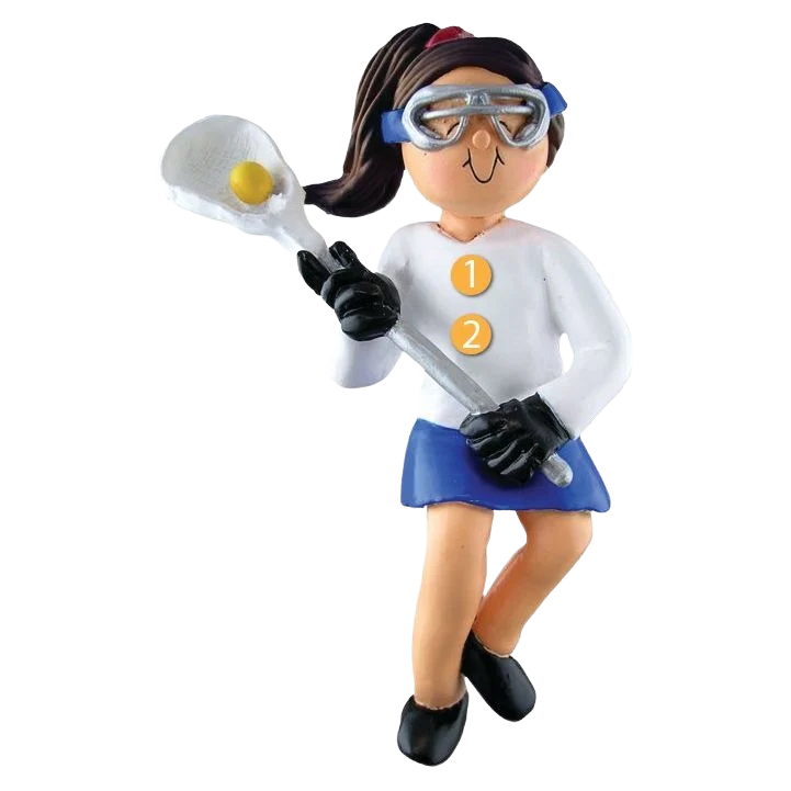 Convenient Ornament Central Personalized Female Lacrosse Player Ornament Authentic