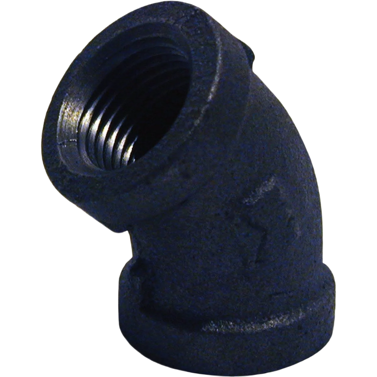 Soft Southland 2 In. 45 Deg. Malleable Black Iron Elbow Fine Crafted