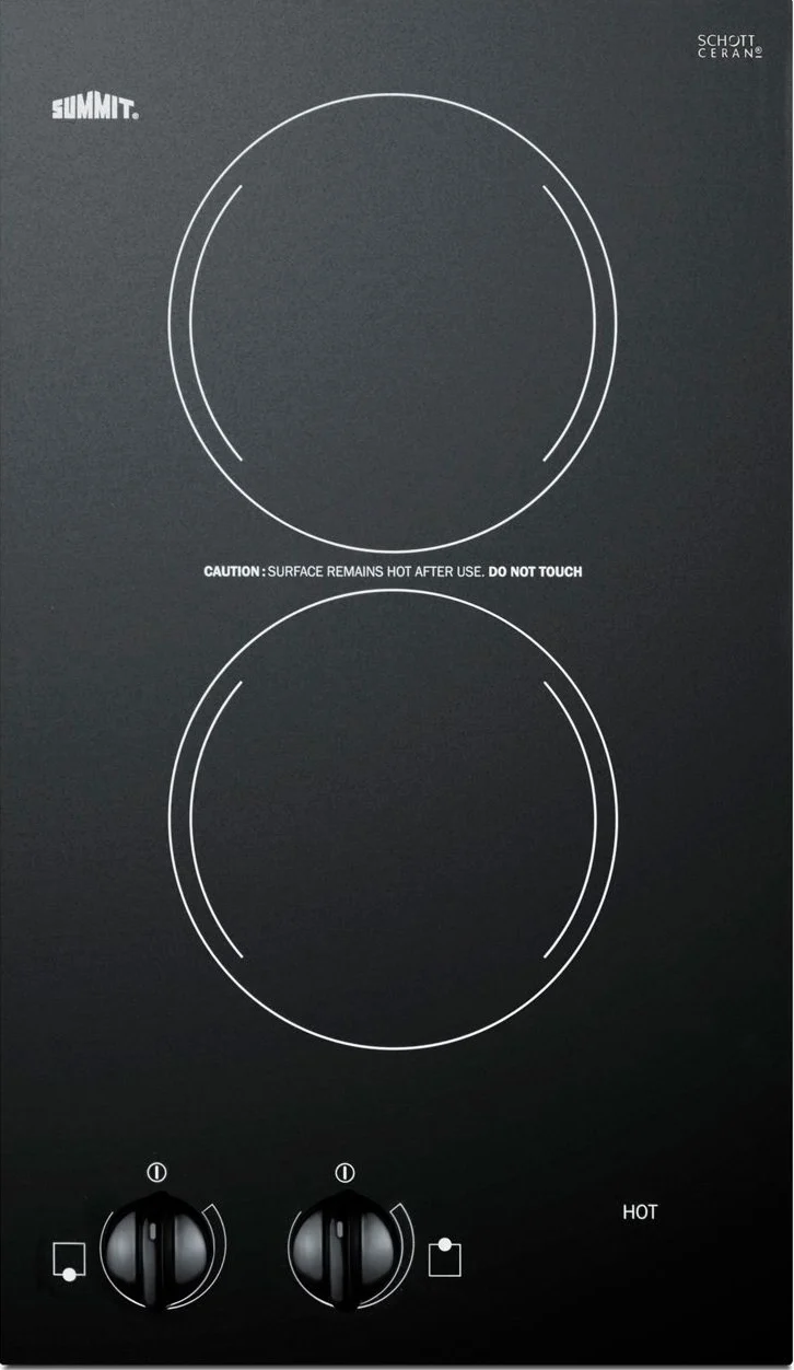 Unique 12 Wide 115V 2-Burner Radiant Cooktop Effective