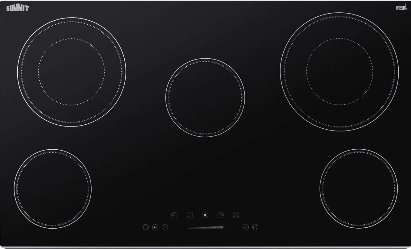 Flexible 36 Wide 208-240V 5-Burner Radiant Cooktop Elite