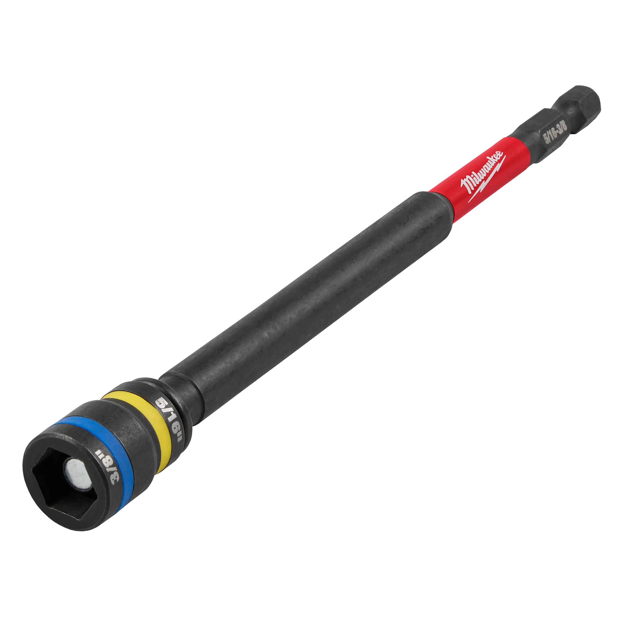 Fine Milwaukee SHOCKWAVE™ Impact Duty 5 16 and 3 8 x 6 QUIK-CLEAR™ 2-in-1 Magnetic Nut Driver Elite