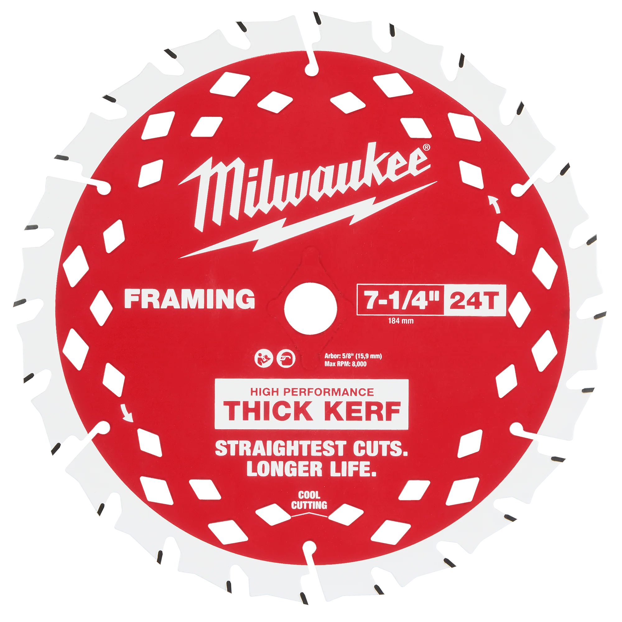 First-Class Milwaukee 7-1 4 24T Thick Kerf Framing Circular Saw Blade Optimized