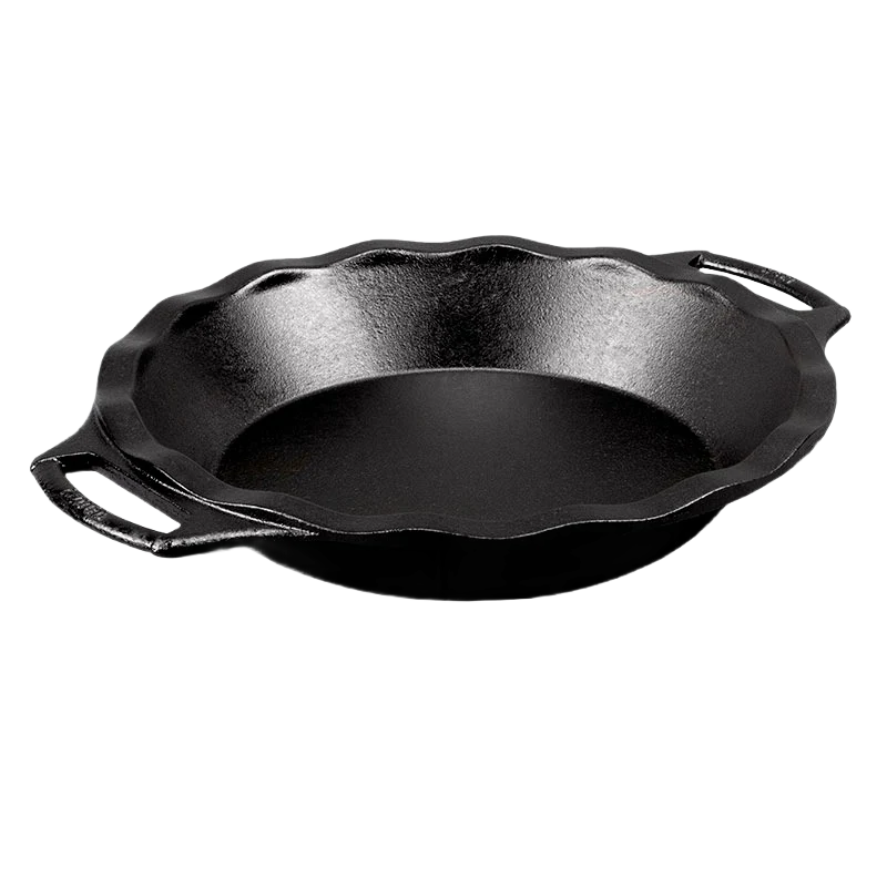 Environmentally Friendly Lodge Scalloped Cast Iron Pie Pan 10 in. Fast