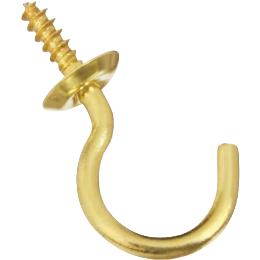 Next-Generation National Hardware 7 8 Solid Brass Series Cup Hook 5 Count Innovative