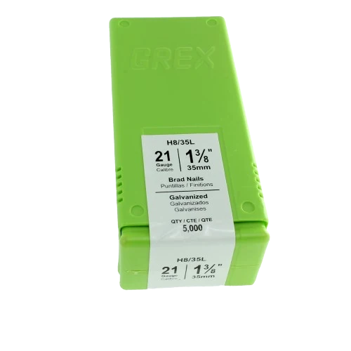 Recyclable Grex 21-Gauge Brads 1-3 8 in. 5 000-Count Modern