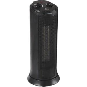 Sustainable Comfort Ceramic Black 5 115 BTU Tower Space Heater 17.5 in. Superior