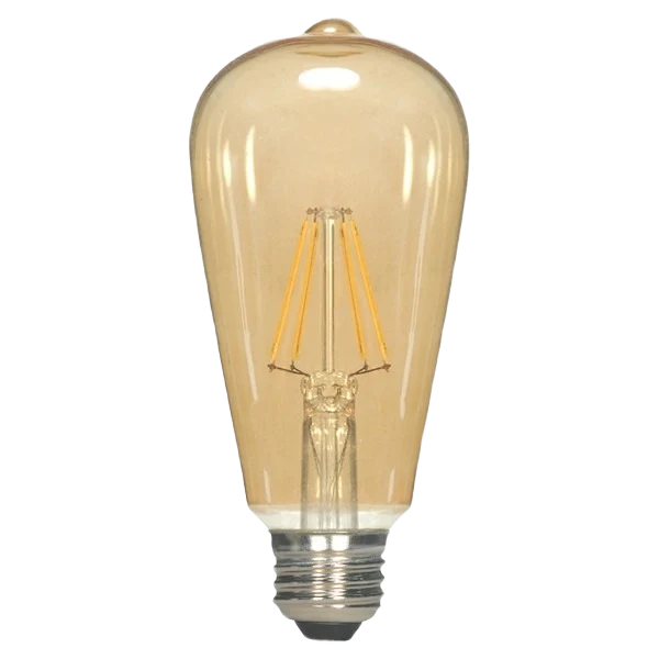 Eco-Friendly Satco 2.5 Watt ST19 LED Vintage Light Bulb Safe