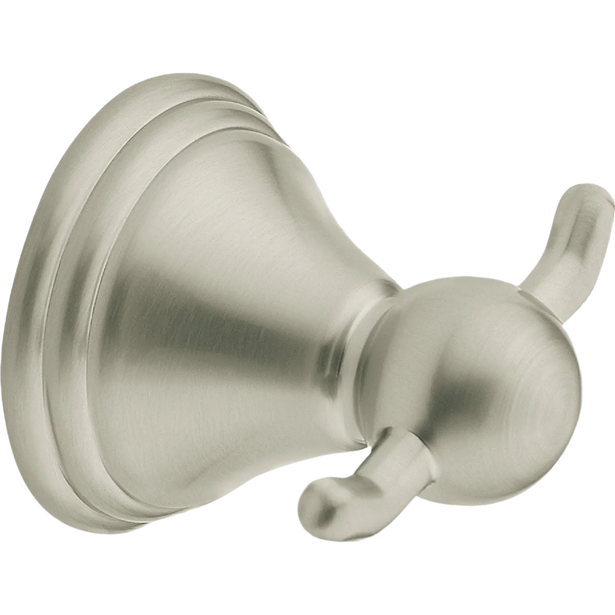Premium Moen Preston Brushed Nickel Double Robe Hook Sustainable