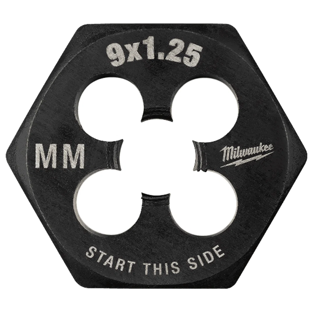 Effective Milwaukee M9-1.25 mm Metric 1 Hex Threading Die Lightweight
